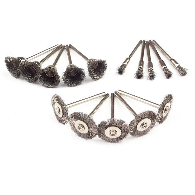 30pcs mini rotary stainless steel wire wheel wire brush small wire