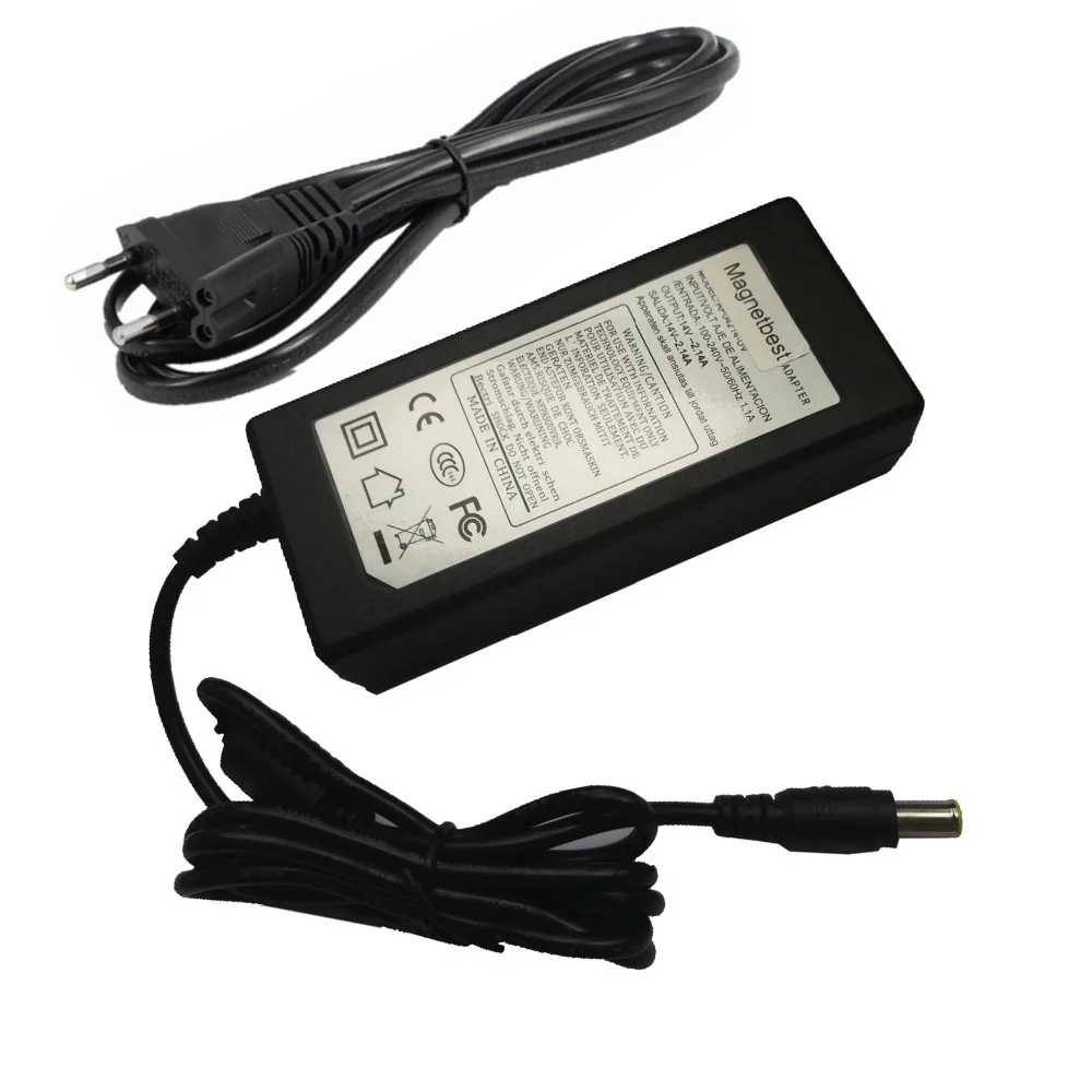 

14V 2.14A AC DC Adapter Charger for Samsung monitor S19B150N S19B360 14V2.14A S22B360HW ADM3014 Power Supply With AC Cable