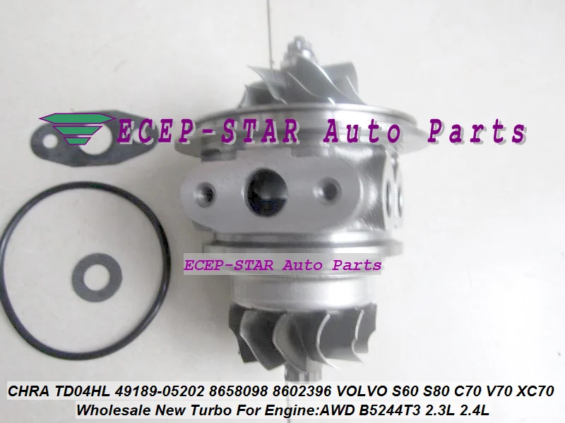 Turbo Cartridge CHRA TD04HL TD04HL 49189-05202 8658098 8602396 49189 05202 For VOLVO S60 S80 C70 V70 XC70 AWD B5244T3 2.3L 2.4L (2)