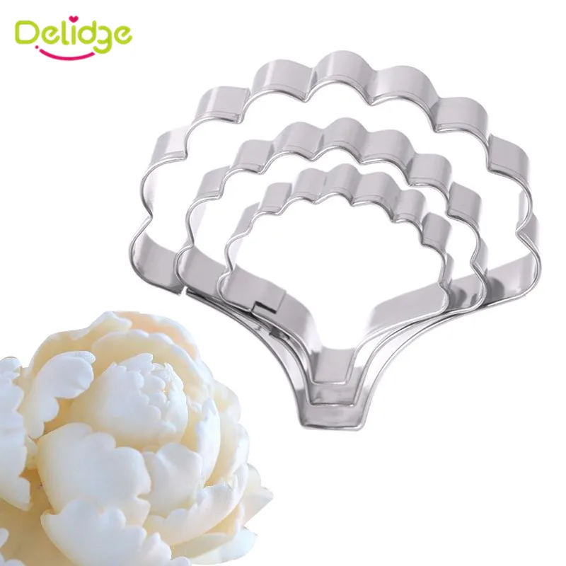 

Delidge 3pcs/set Carnations Cookie Cutter Mold Fondant Cake Decorating Tools 3D Sugarcraft Wedding Pastry Biscuit Baking Mold