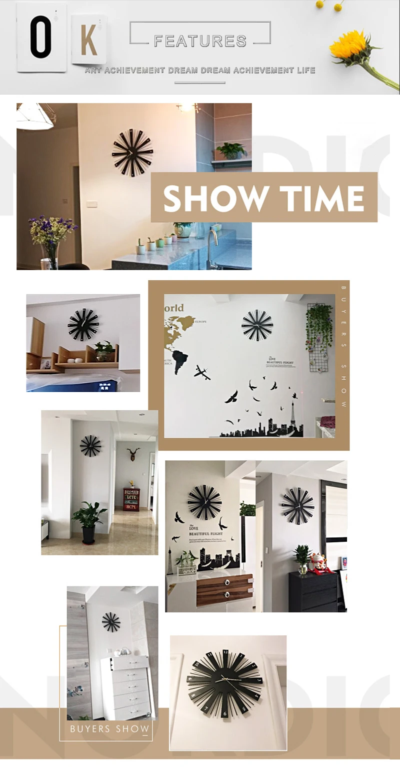 watch in wall home big clock wall (3)