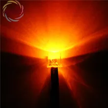 20 шт. 5 мм Предварительно проводной резистор с плоским верхом Оранжевый Светодиодный 12 В DC 20 см ультра яркий широкоугольный Светильник лампы излучающие диоды DIY
