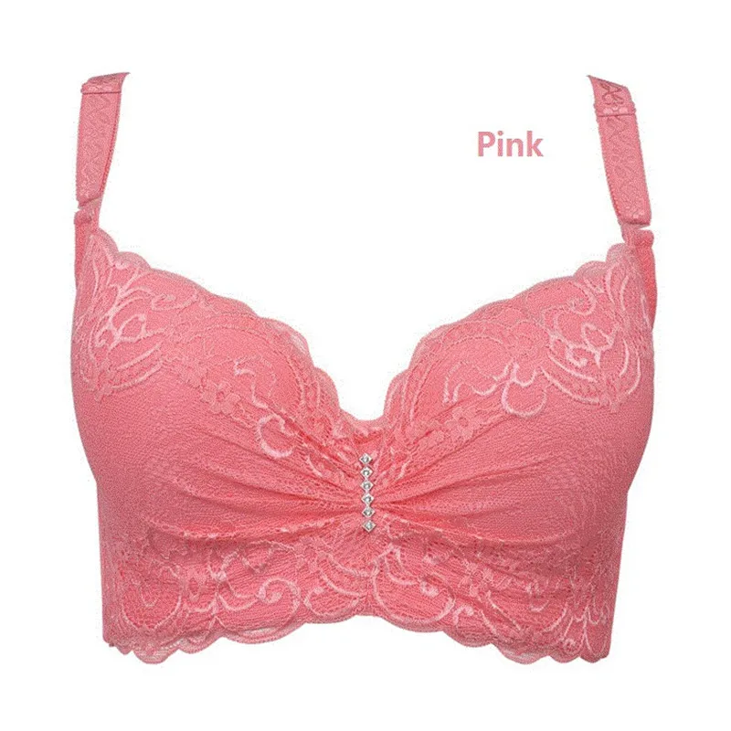 Women Adjustable Lace BH Push Up Bra Lingerie Sheer Lace Bralette