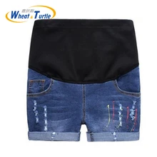 Hot Sale 2017 Summer New Arrival Fashion Maternity Short Jeans Denim Jeans Shorts For Pregnant Women Hot Pants For Pregnancy