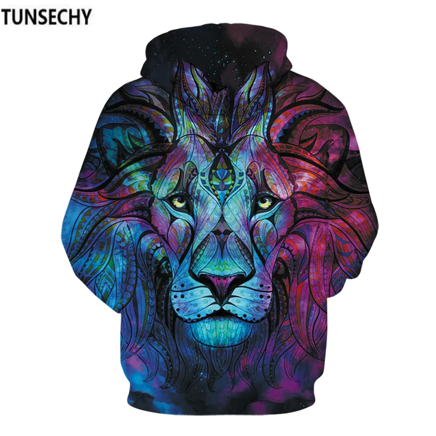 TUNSECHY العلامة التجارية جديد أزياء الرجال/النساء 3D بلوزات طباعة بيزلي الزهور الأسد هوديس الخريف الشتاء مقنعين البلوفرات قمم TUNSECHY العلامة التجارية جديد أزياء الرجال/النساء 3D بلوزات طباعة بيزلي الزهور الأسد هوديس الخريف الشتاء مقنعين البلوفرات قمم