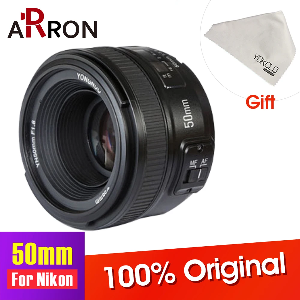 

2018NEW YN50MM F1.8 Large Aperture Auto Focus Lens Full Frame As AF-S 50mm f1.8 For Nikon D3300 D5300 D5100 D750 Camera DSLR
