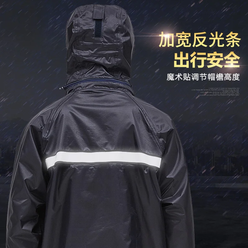 Пальто с капюшоном; непромокаемая водонепроницаемая куртка для мотоцикла; двойной уплотненный дождевик; R5C164
