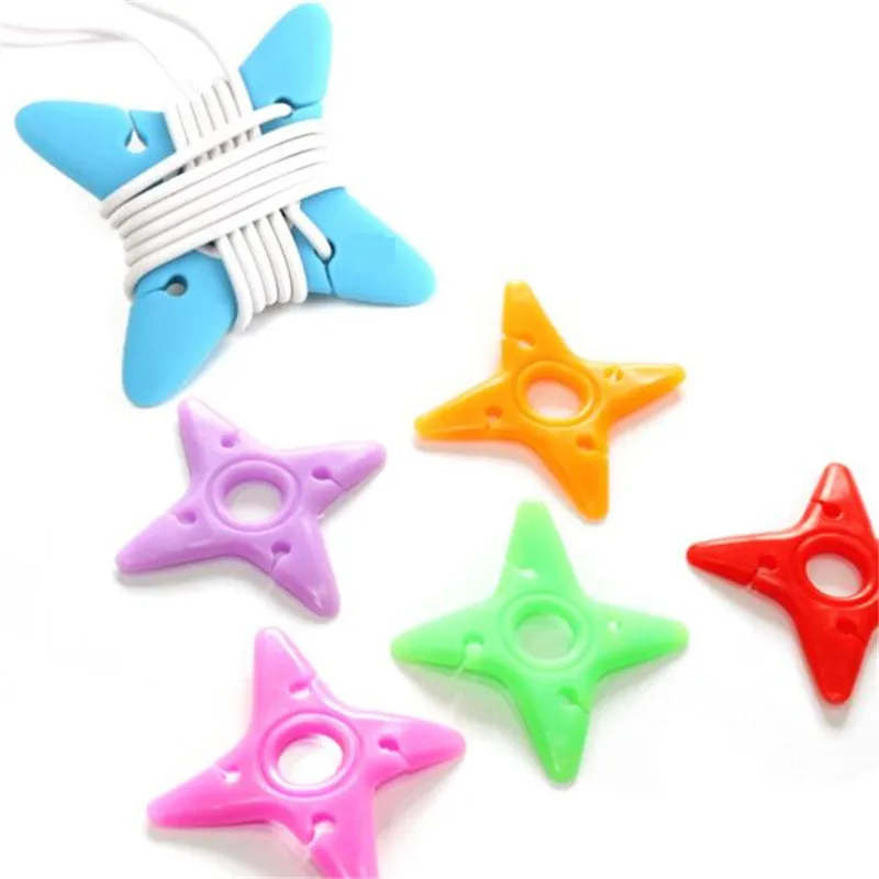 

2pcs Star Magnetic Cable Winder Organizer Cord Earphone Storage Holder Clips Cable Winder For Earphone For Data Cable