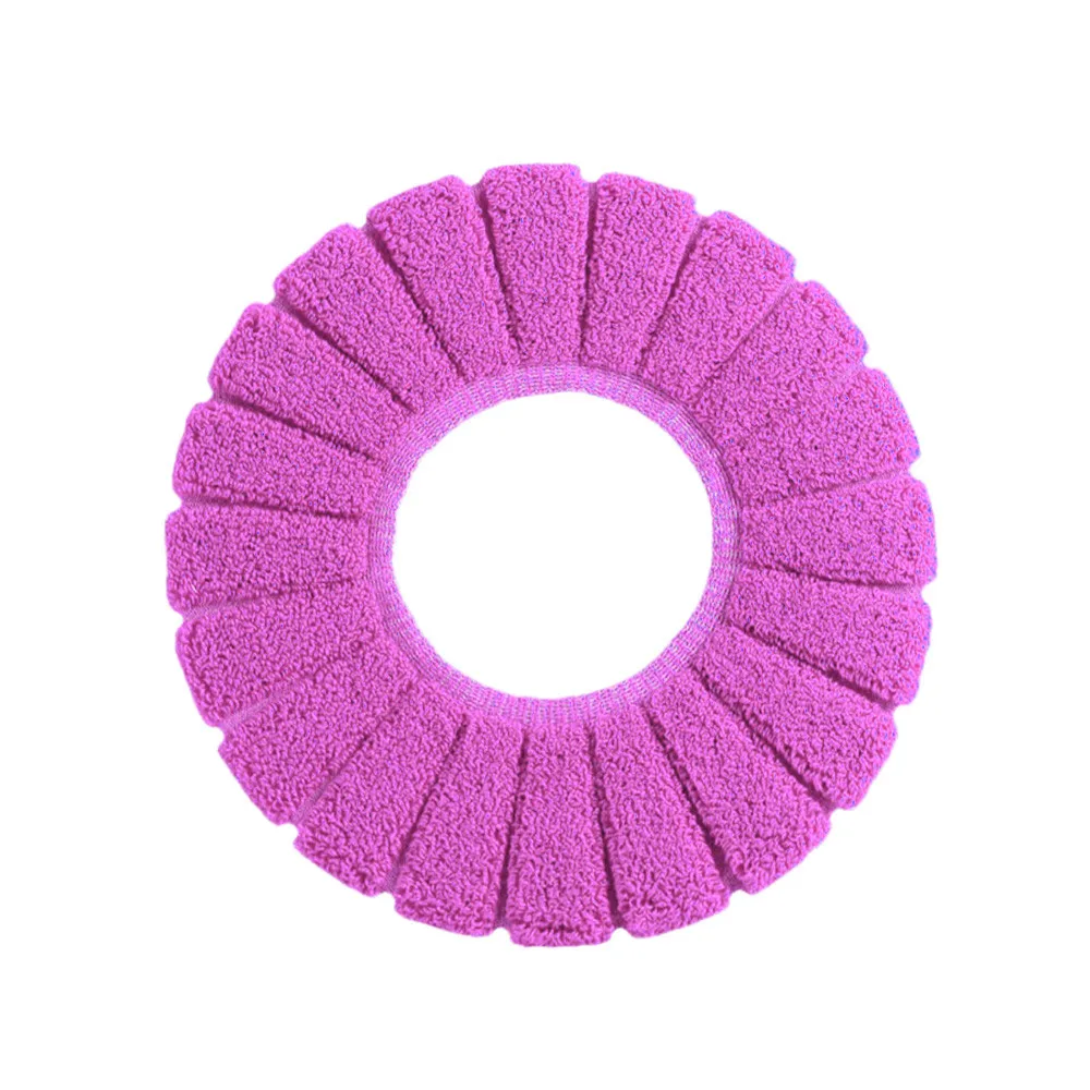 Лидер продаж новинка 1 шт. 29 см в диаметре многоцветный удобный бархат коралловый сиденье для унитаза стандартный тыквенный узор подушки - Цвет: Purple