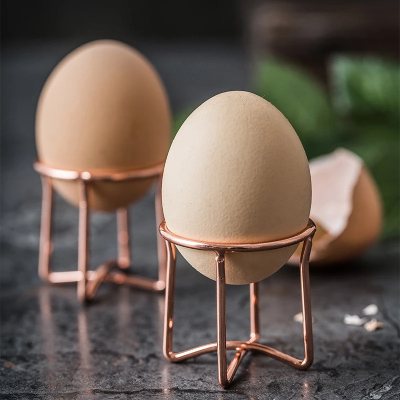 1Pc Breakfast Boiled Metal Egg Cup Holder Egg Tools Makeup Puff Rack Sponge Drying Stand Holder Storage Rack