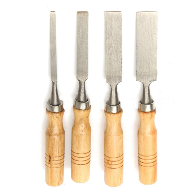 4PCS/SET Wood Carving Chisel Set Woodworking Wood Chisels Carving Wood  Graver Gouge Carpenter Sculpture Tool 6/12/18/24mm - AliExpress