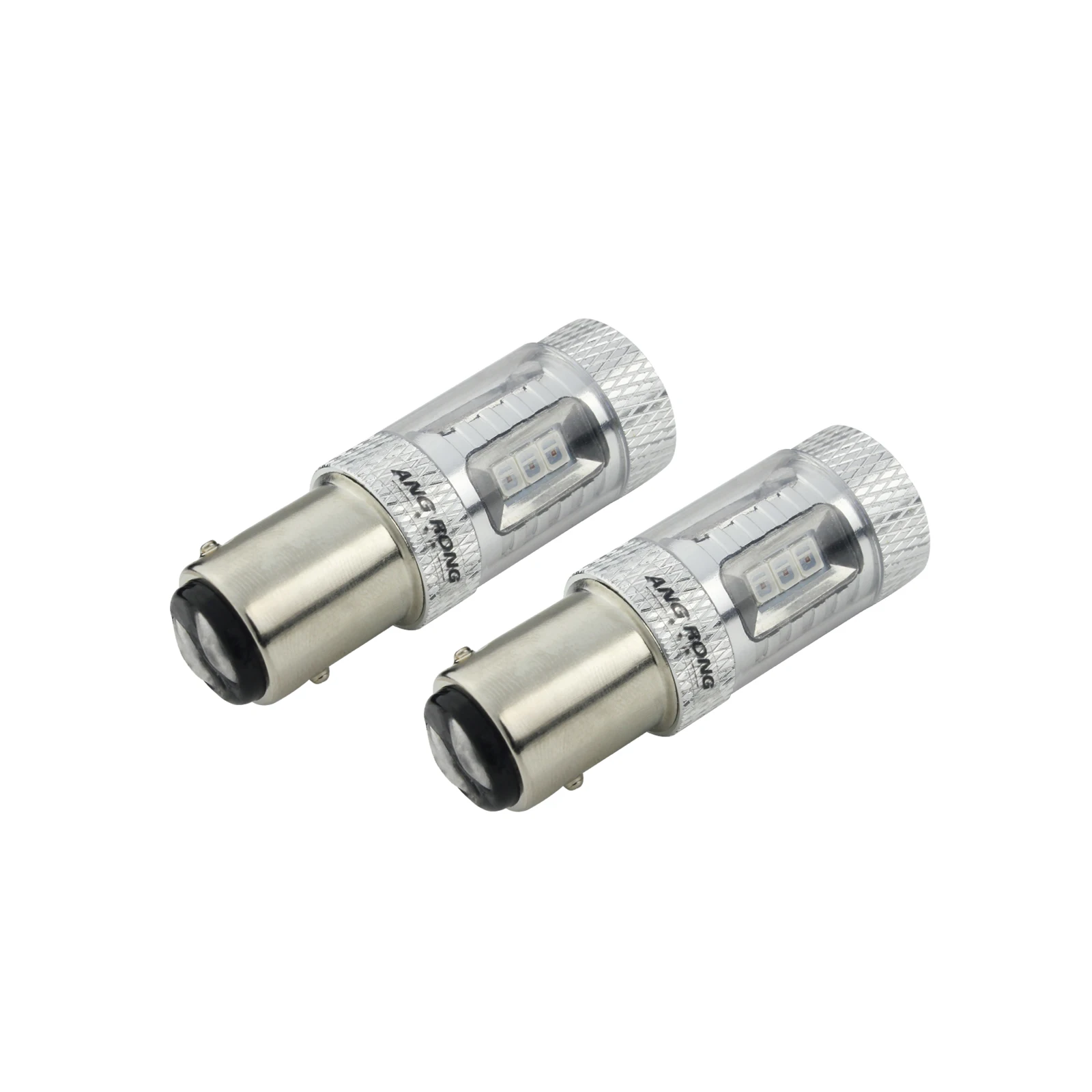 ANGRONG 2шт 1157 BAY15D 380 P21/5 Вт Красный светодиодный сигнал обратного поворота лампы