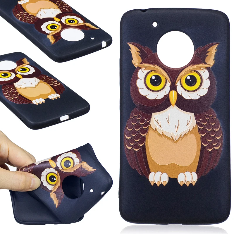 

New Gorgeous Relief Pattern TPU Cases for Motorola MOTO G5 XT1685 Soft 3D Mobile Phone Protective Cases Embossed with Patterns