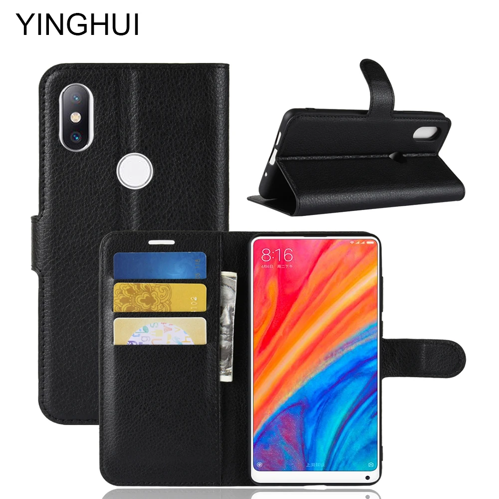 

YINGHUI Phone Case For Xiaomi Mi Mix 2S Mix2S Cases Magnetic Wallet PU Leather Flip Cover Bag Skin For MI Mix 2S Case Fundas
