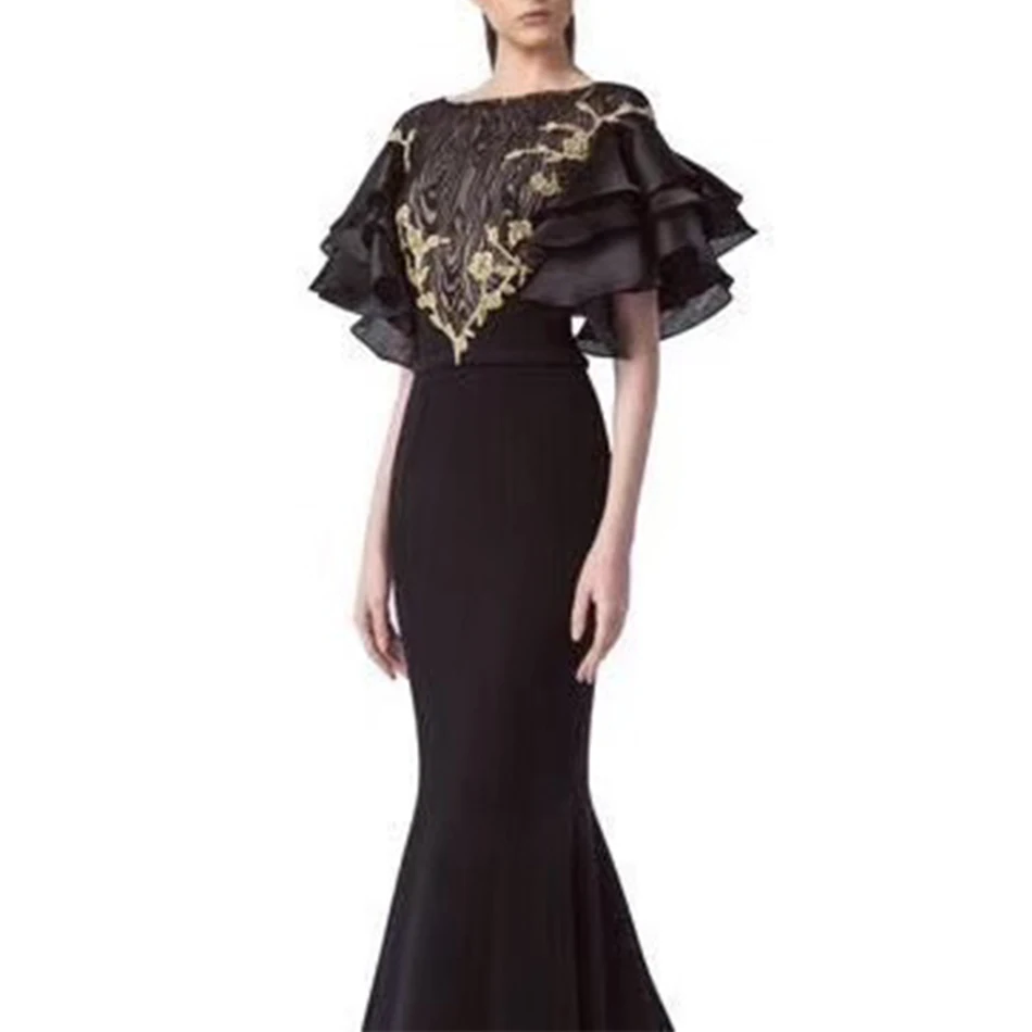 

Seamyla 2019 New Elegant Women Celeberity Party Dress Black Butterfly Sleeve Lace Club Bodycon Summer Dresses Vestidos Runway