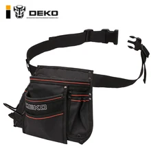 DEKO 12-pocket поясная сумка для инструментов 600D ткань Оксфорд водонепроницаемая сумка большая емкость W/регулируемый ремень