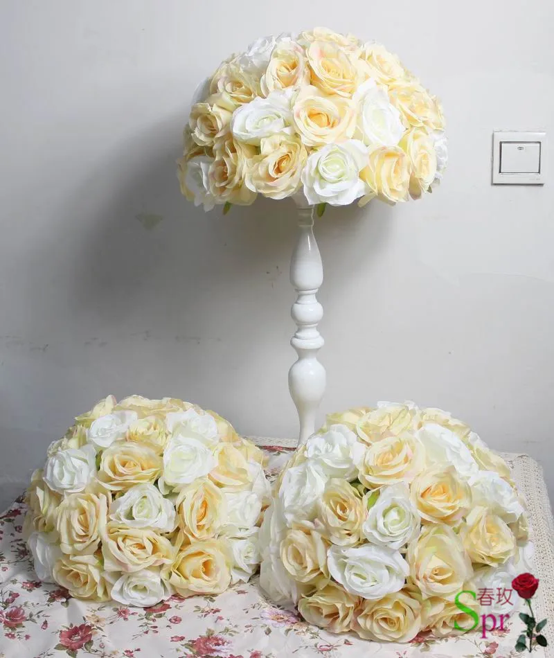 

SPR 10pcs/lot 35cm dia. wedding artificial flowers ball for table center or road lead stage backdrop flore decorations