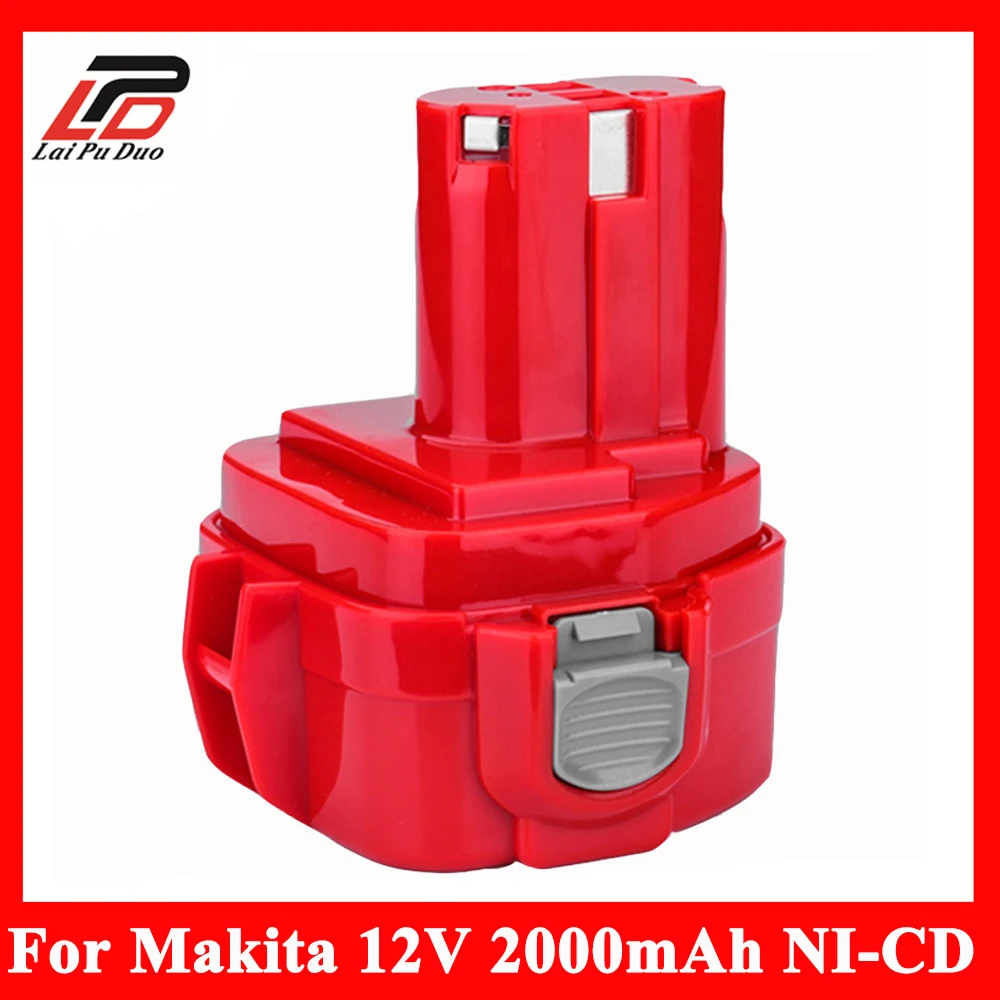 Makita 12V 2000mAh/3000mAh Ni CD 충전식 전동 공구 배터리 Mak 드릴 1222 1235 1233S
