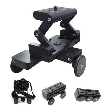 

Foldable Desktop Rail Table Dolly Track Mini Video Stabilizer Rolling Slider Skater for Camera Smartphone
