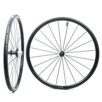 

30mm Depth Low Profile Carbon Road Bike Wheelset 700c Bicycle Rim Tubeless Ready With Novatec Powerway Bitex Chosen DT Hubs