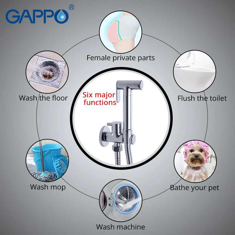 Online Frap bidet wasserhahn hand dusche Badezimmer bidet dusche wasserhahn Chrom dusche set wc bidet Messing wand halterung bad wasserhahn mischer