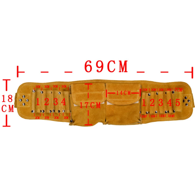 Кожаный Ремонтный комплект сумка Карманный аппаратный инструмент ремень для высотного строительного работника электрика