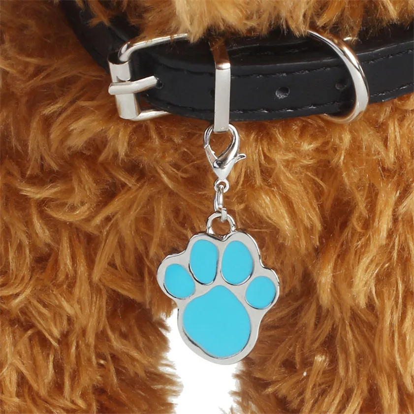 

Zero Fashion Popular Footprints Puppy Rhinestone Pendant LovelyPet Jewelry