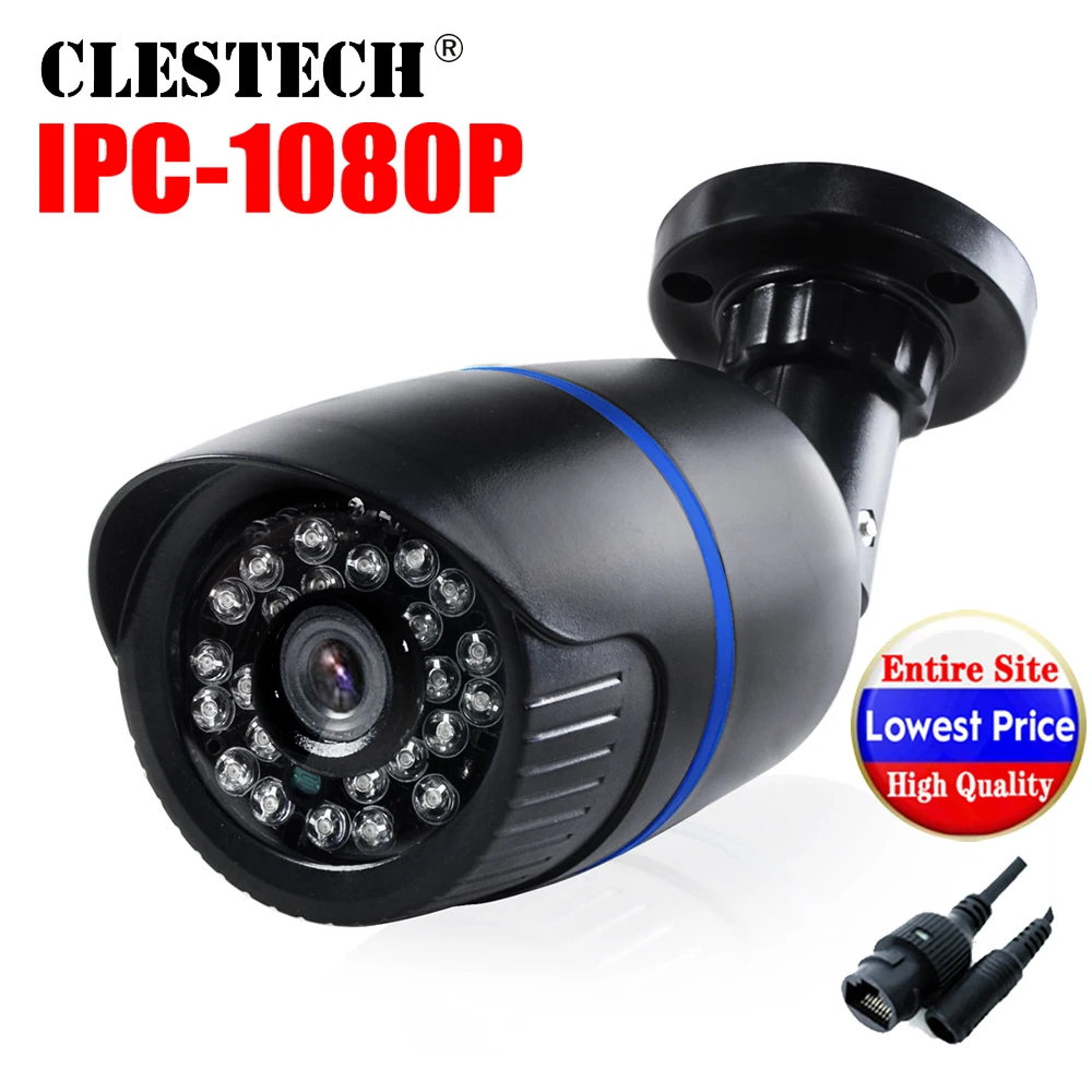 

48VPOE Onvif 1080P HD CCTV IP Camera 2.8mm 2.0MP 720P FULL digital Wide Angle Outdoor Security Waterproof IP66 Night Vision P2P