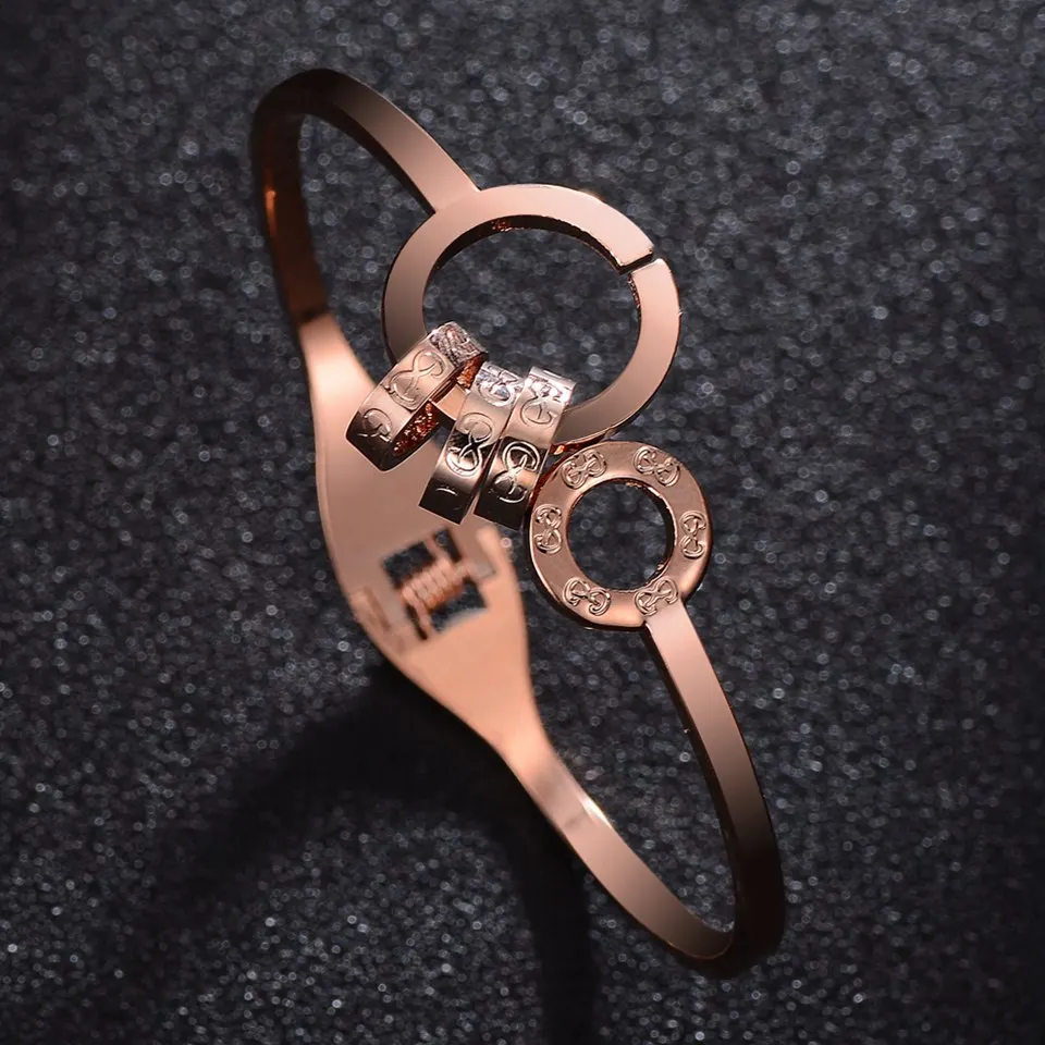 

New Arrive Women Fashion Luxury Bracelet Rose Gold Vintage Sport Casual Dress Act The Role Ofing Is Tasted B01