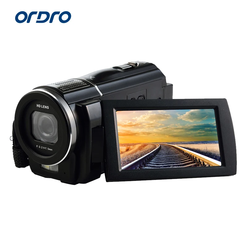 

Ordro HDV-F5 Full HD Digital Video Camera 24.0Mega Pixels 1080P Recorder 3" LCD Screen Support Wide Angle Lens HDMI