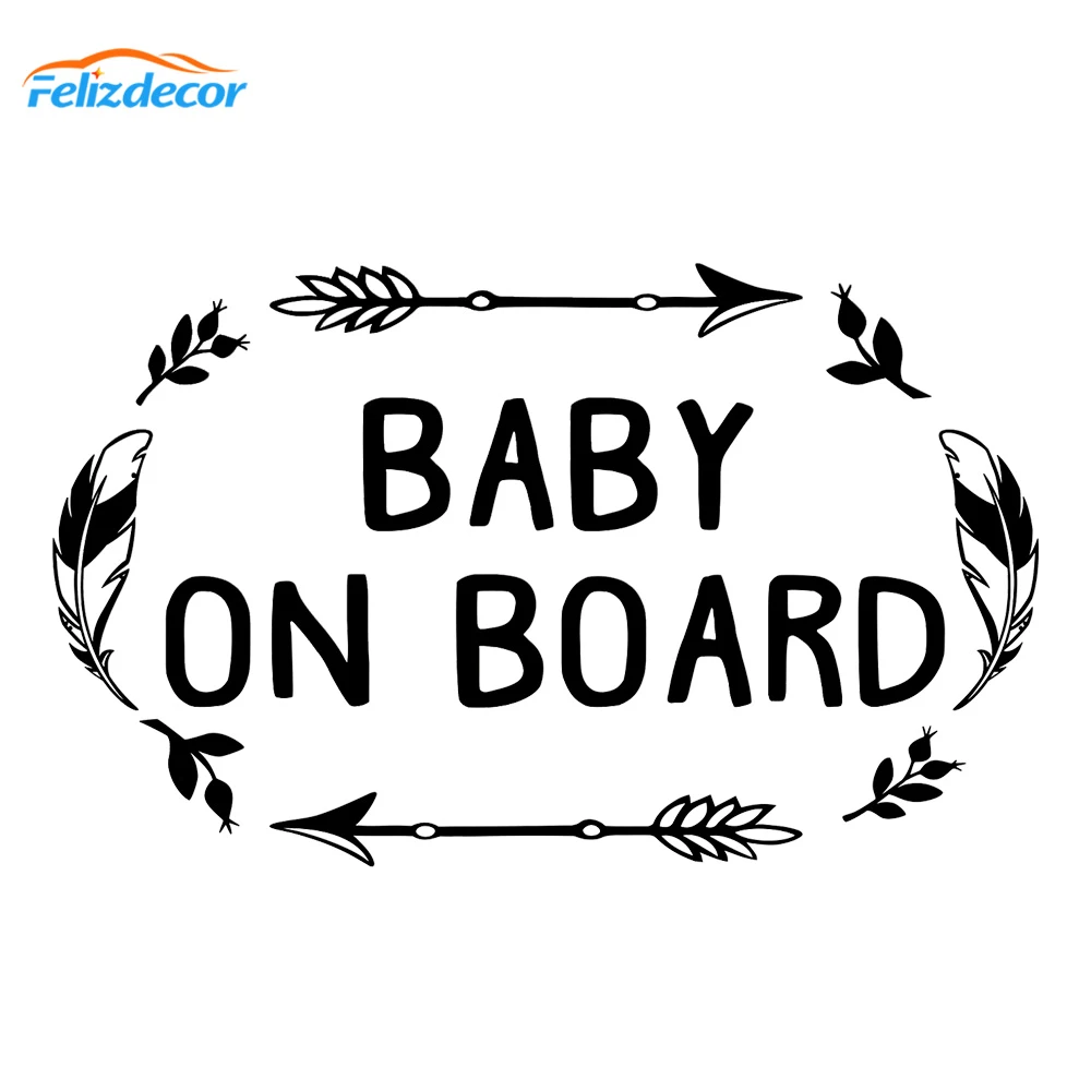 Download 16 10cm Personalise Name Baby On Board Arrows Feathers Scandinavian Boho Aboriginal Car Window Decal Car Sticker Custom L919 Car Stickers Aliexpress