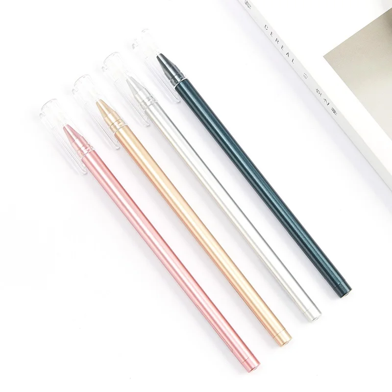 

36 pcs/Lot Matte sense pen 0.38mm Blue color Fine nib School pens For signature writing Stationery Office School supplies FB449
