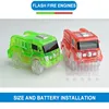 Electronics Car Flashing Light Magical Glow Tracks Car LED Lights Glowing Track Toy Car Boys&Girls Educational For Children Gift 3