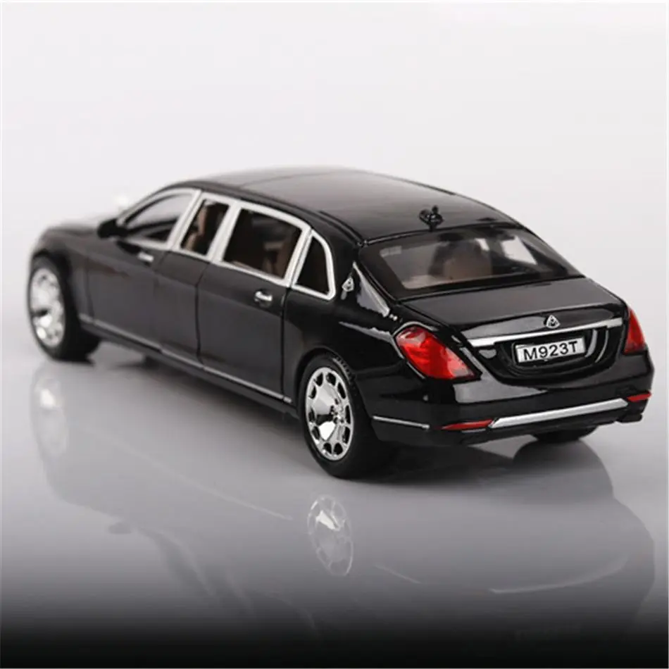 1/24 Maybach S600 металлическая модель автомобиля литая под давлением сплав высокая имитация, модели автомобилей 6 дверей можно открыть инерционные игрушки для детей Difts