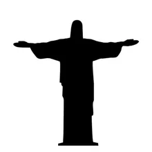 13*13 см Статуя Иисуса наклейки и наклейки для автомобиля аксессуары для стайлинга автомобиля мотоцикла черный/серебристый C2-0138