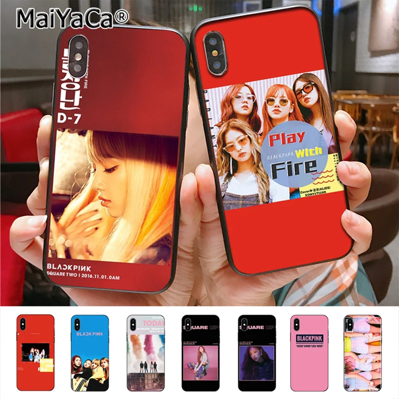 

MaiYaCa BLACKPINK JISOO JENNIE ROSe LISA Amazing landscape Phone Case for iPhone 6S 6plus 7 7plus 8 8Plus X 5 5S case cover
