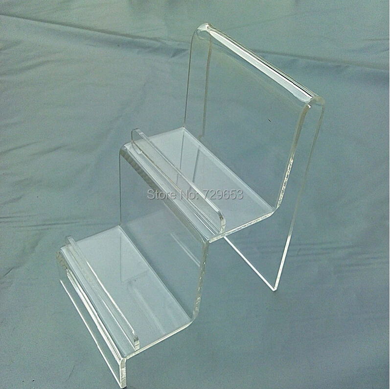 10pcs Two tier Acrylic Wallet Display Rack Holder Acrylic Purse Wallet