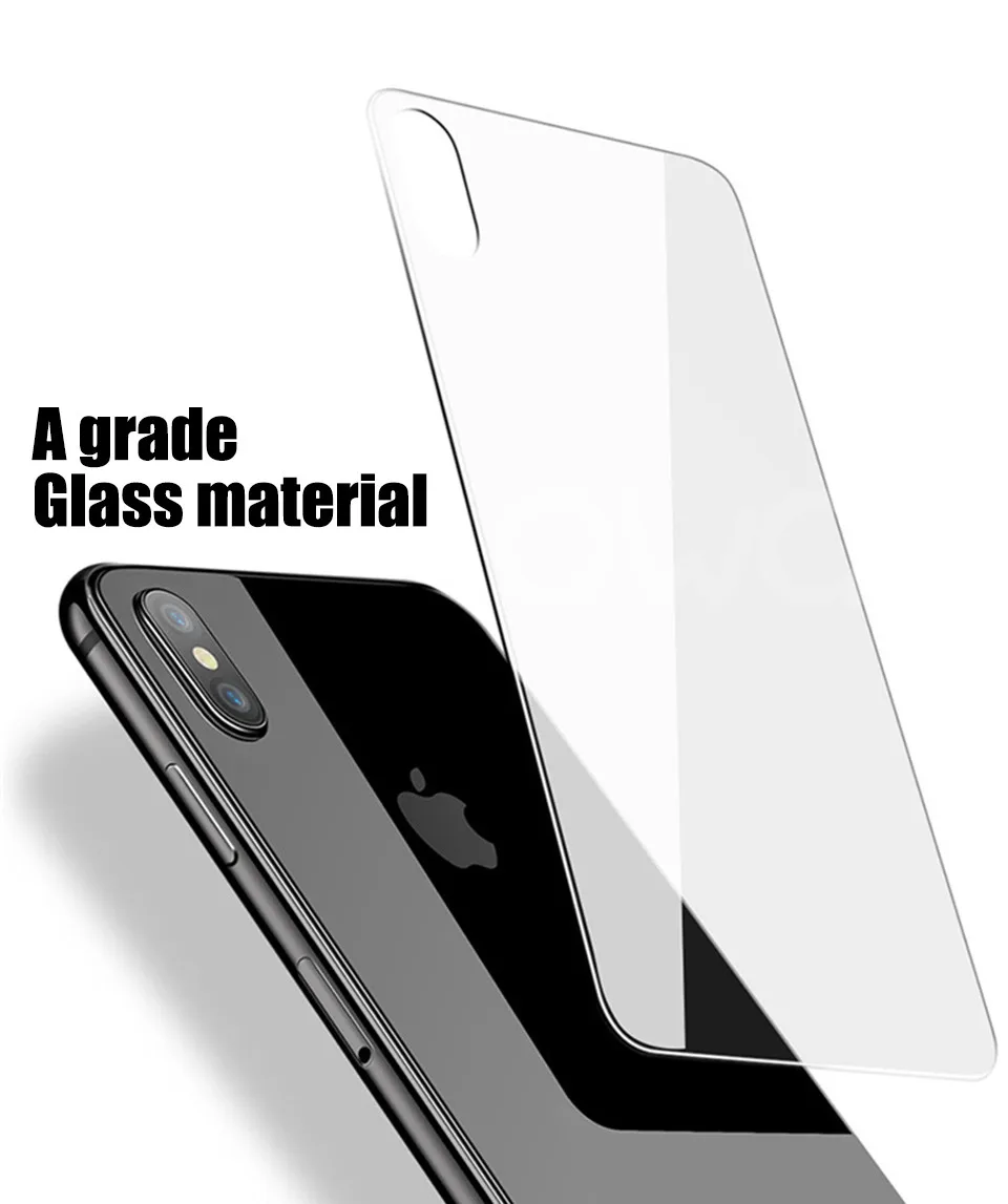 На задней панели закаленное стекло для Xs iPhone 11 Pro Max 6 7 8 6s Plus стекло заднего экрана протектор для iPhone X Xr защитная пленка