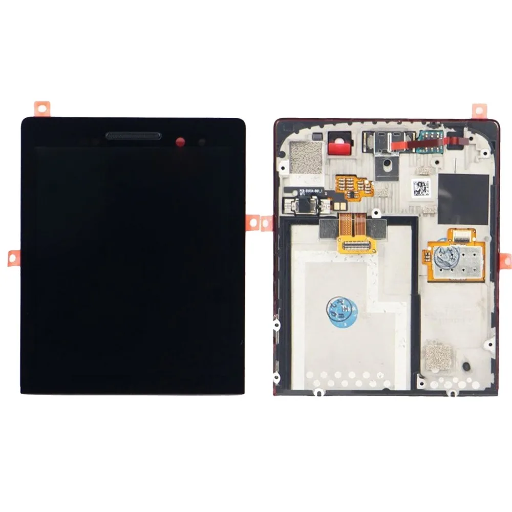 

H LCD Screen and Digitizer Full Assembly with Frame for BlackBerry P9983(Black)