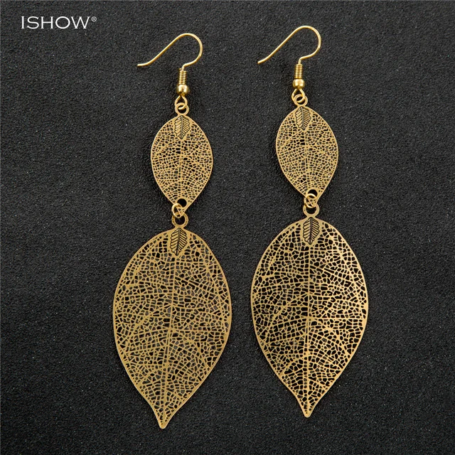 Penntes Ethnic Vintage Gold Earrings Jewelry Summer Hollow Flower Penntes Ethnic Vintage Gold Earrings Jewelry Summer Hollow Flower Drop Earring Accessories For Women Long