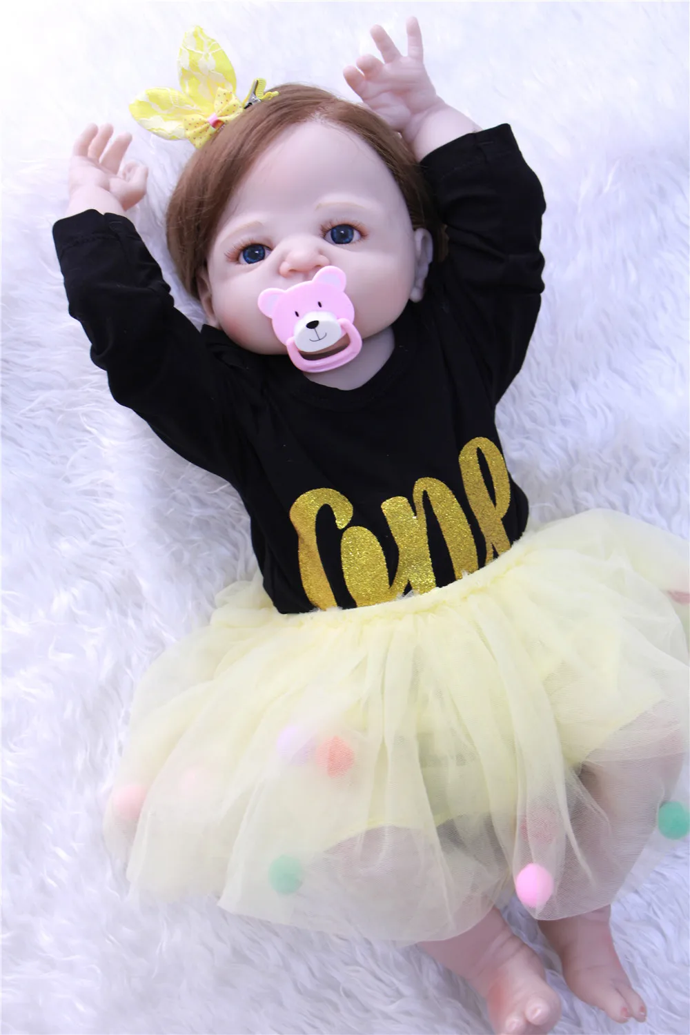 2" bebes reborn куклы принцессы для девочек NPK полный средства ухода за кожей силиконовые куклы reborn волосы с корнями Магнитная рот bonecas brinquedos