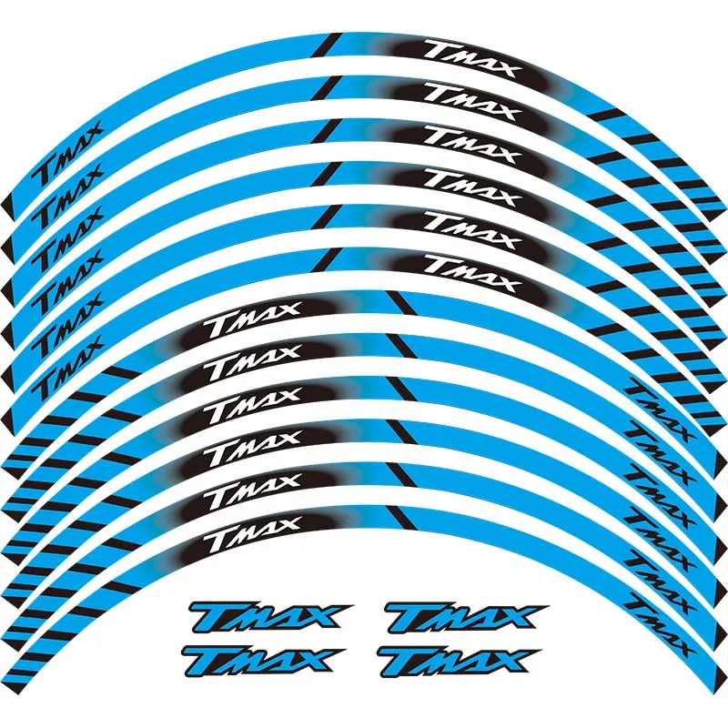 Высококачественные светоотражающие Стикеры для мотоциклов, наклейки на колеса для YAMAHA TMAX530 TMAX500 TMAX 500 530 15''
