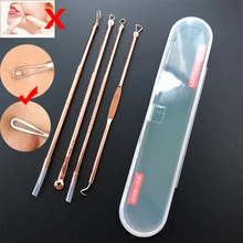 4 шт. для удаления угрей, акне иглы прыщ удаление акне черная голова очиститель пор глубокий инструмент для очищения кожи уход за кожей Красота продукты