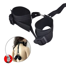 1Set Neck Collar To Hand Slave Bdsm Bondage Set Handcuffs Bondage Restraint Erotic Toys Adult Games Sex Toys For Couples