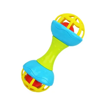 

2019 New Baby Rattles Fuuny Baby Toys Intelligence Grasping Gums Soft Teether Plastic Hand Bell Hammer Educational Gift