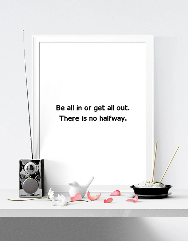 Gym Wall Decor, Motivational Typography, Subway Sign, Kitchen Wall Decor, Office Wall Decor, Motivational Quote, Black and White-2