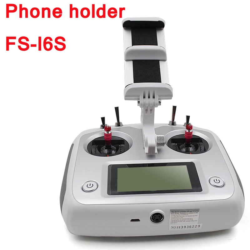 

Original Flysky FS-i6S 2.4G 10CH Transmitter Support mobile phone Holder Mount Bracket For Flysky FS-i6S remote control free sh