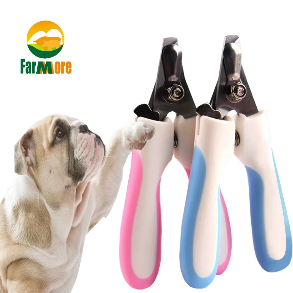 Safety Pet Claw Nail Scissors Dog Cat Nail Clipper Nail Toe File Pink
