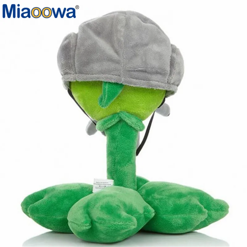 Miaoowa 1pc 12inch 30cm Lovely Plant Vs Zombies PopCap Gatling Peashooter Plush Toys Kawaii Children Gift Cartoon Figure Dolls