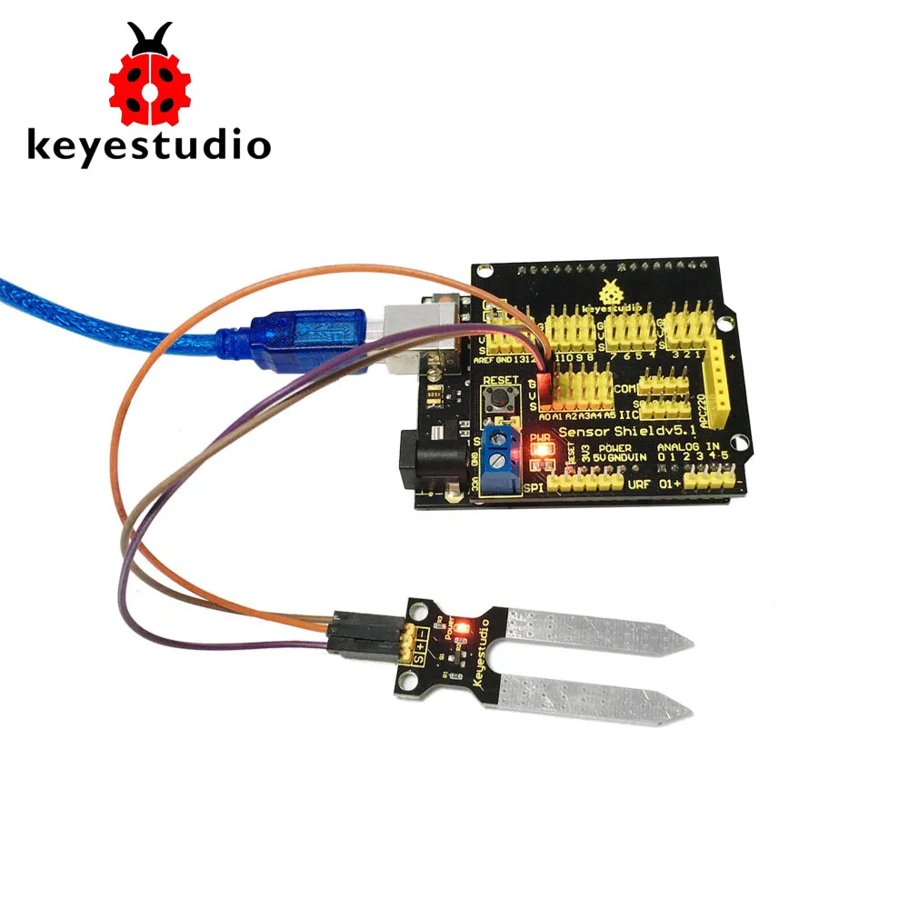 Бесплатная доставка! Датчик влажности почвы Keyestudio для Arduino|sensors for arduino|sensor sensorsensor